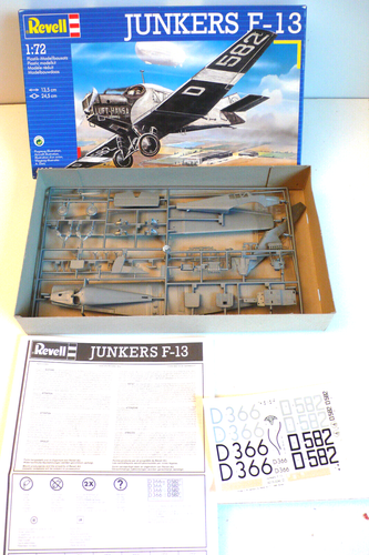 MAQUETTE REVELL JUNKERS F-13 1/72è 1992 COMPLÈTE N°2 - Picture 2 of 5