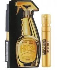1 Vial MOSCHINO FRESH GOLD COUTURE for Women 0.03 oz 1 ml EDP Spray NEW ON CARD