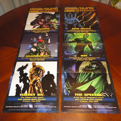 2 Infinite Crisis Aftermath Promo Posters 2006 Each 33'' x 11''