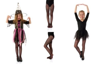 Girls Small Scale Fishnet Tights Dance Ballet Halloween Party Aurellie