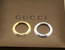 New Vintage Gucci Metal Bezel Set - Gold Silver - Save 15 - for 1100
