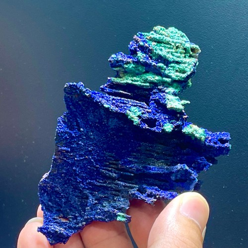 130G BEST NATURAL Azurite/Malachite crystal slice minerals specimens - Picture 5 of 18