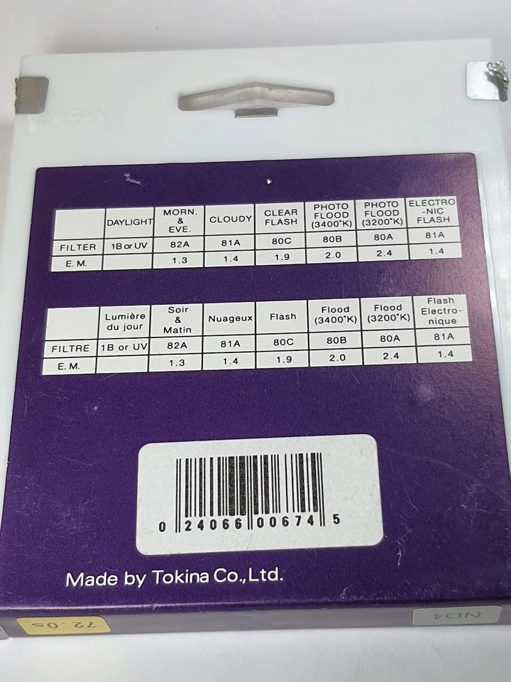 72mm Genuine Hoya ND4 ND 4 Lens filter 72 mm Neutral Density ND4X ND 4X Japan - Image 4 of 4