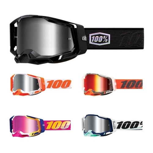 Motocross Brille 100% RACECRAFT 2 SP22 Crossbrille verspiegelt Offroad-Brille