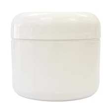 2 oz White Polypro Double Wall Radius Jars w/ Dome Lid - GreenHealth
