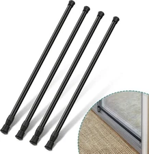 4 Pack Window Security Bars Adjustable Spring Tension Rod Sliding Glass Door Sti