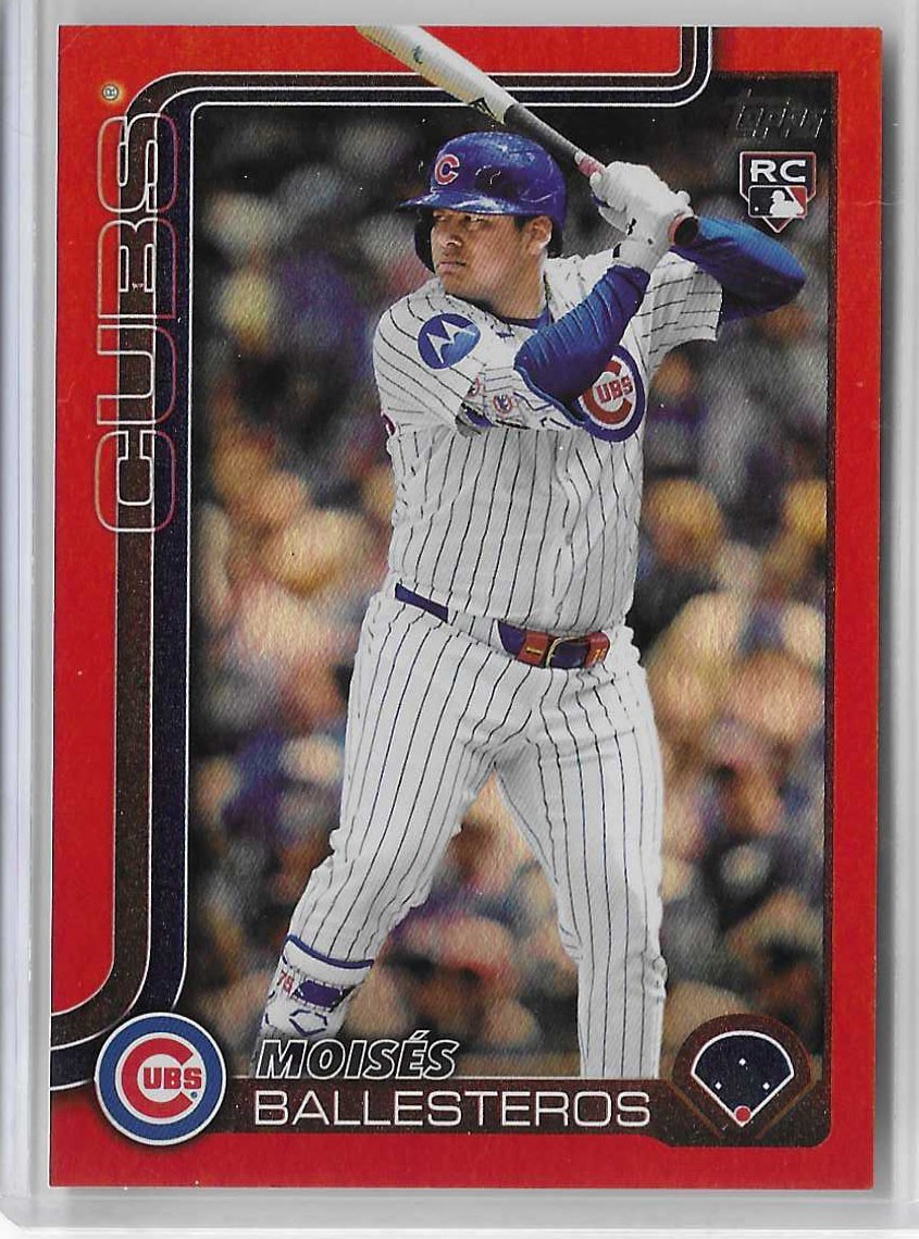 2025 Topps Update Moises Ballesteros #US262 Orange Foil Parallel #8/25 Rookie RC