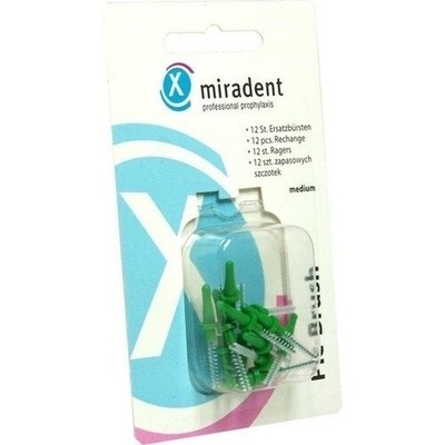 MIRADENT Interd.Pic-Brush Ersatzb.medium grün, 12 St PZN 00842087