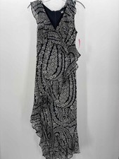 Pre-Owned Tommy Hilfiger Navy Size 2 Floral Maxi Sleeveless Dress