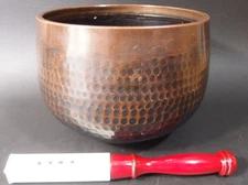 or25120 JAPANESE BUDDHIST SINGING BOWL ORIN 21.4cm 8.4inch Width by BESSEI YUGEN