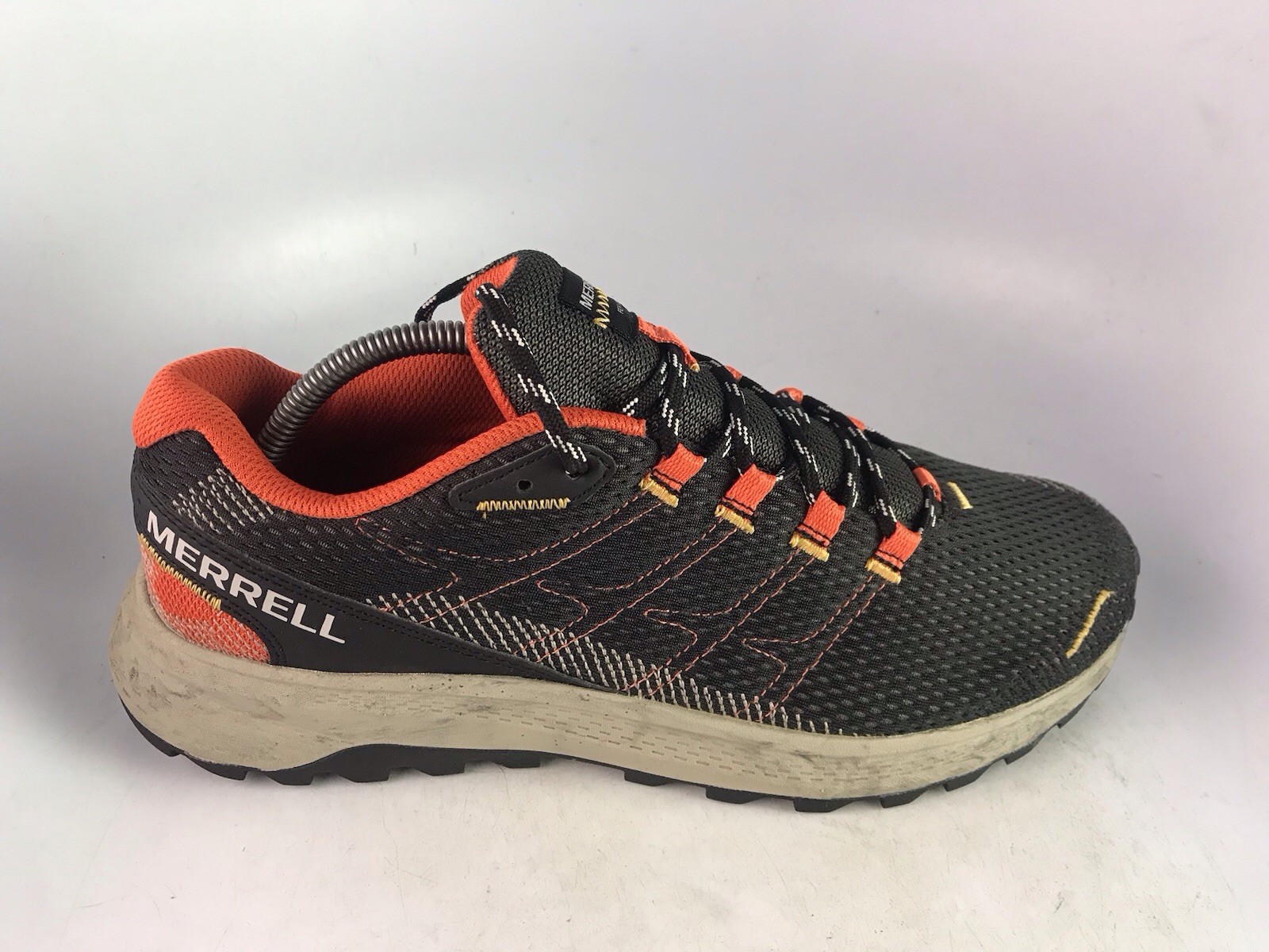Merrell Scarpe da Trail Running Uomo Fly Strike Nero Arancione Taglia 10 US