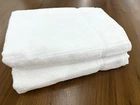 2 Pack Hilton Sobel Westex Hotel Luxury Bath Towels 100% Cotton White 28” X 54”
