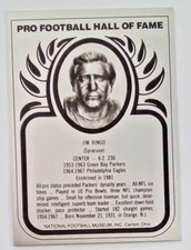 H.O.F. Metal Eagles Jim Ringo