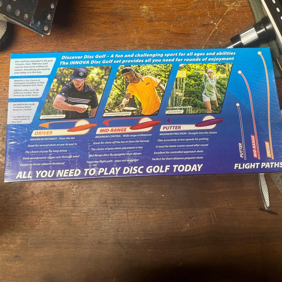 [NUEVO PRECINTADO] Juego de 3 piezas Innova Disc Golf con driver, gama media y putter Foto 2 de 2