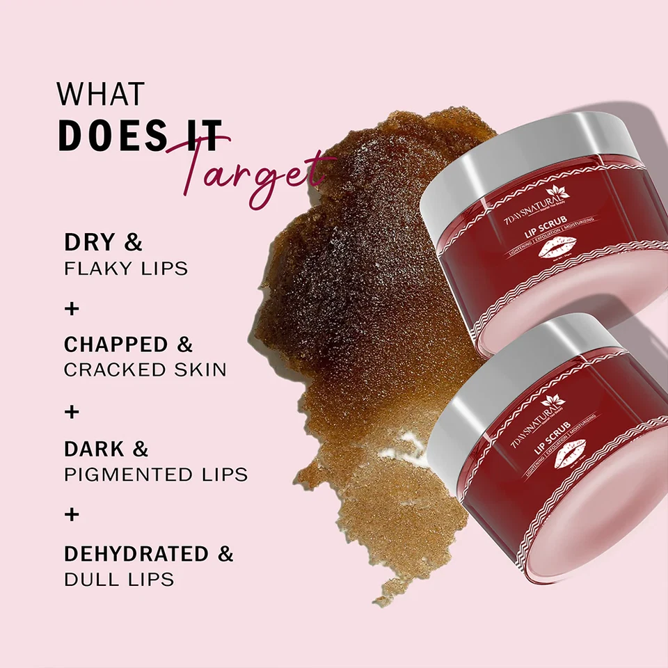 Esfoliante labial natural 7 dias 25g | Removedor de lábios escuros para homens e mulheres fumantes | F/S EUA - Imagem 3 de 4