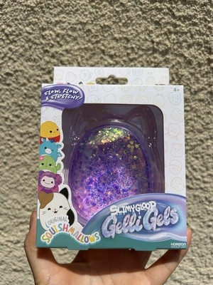 Squeezamals Squishmallows Slimygloop Gelli Gels Slow Stretchy Purple squishy
