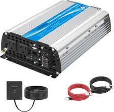 1200W Power Inverter DC12 Volt to AC 120 Volt with 20A Solar Charge Controller