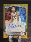 2025-26 Bowman Mega Box Cam Ward 1st Bowman Autograph Gold Mojo Refractor /50