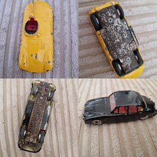 Vintage Dinky Toys Jaguar Restoration Lot - 383 D-Type & 195 3.4 Litre Saloon
