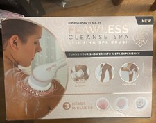 Flawless Cleanse Spa Electric Facial Brush, 2-Speed Removable Head, White