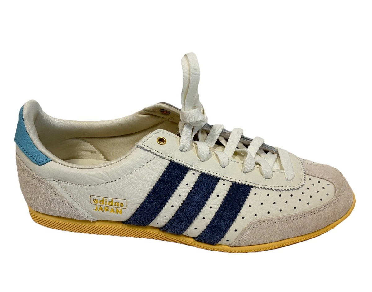 Adidas Originals Japan W Sneakers White Blue Leather Women Size 9
