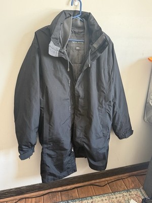 Eddie Bauer Men's Mainstay Insulated Waterproof Hooded Trench Coat L