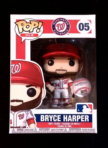 Bryce Harper Funko Pop! 05 Washington Nationals MLB Las Vegas in NEW Protector!