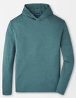 NEW MENS PETER MILLAR L/S EXCURSIONIST FLEX PULLOVER HOODIE SWEATSHIRT, MEDIUM