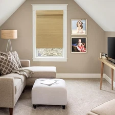 Multiweave Cordless Roman Shade-Springfield Color Natural 22 X 48” Open Box