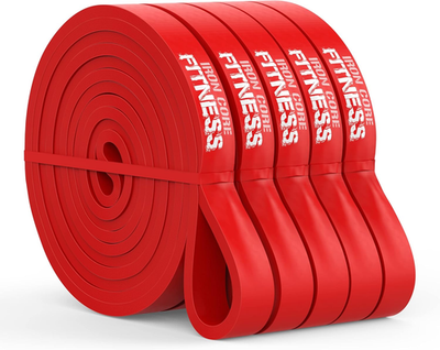 #ad Gym Quality Long Resistance Bands Multi Pack of 5 Loved by Fitness Pros for Gro $74.92