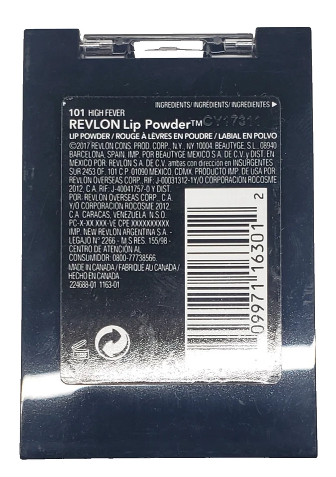 NEW Revlon Color Charge Lip Powder  PALLETTE -101 HIGH FEVER - Image 2 of 2