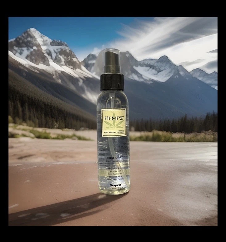Spray para el cabello sin peso Supre Hempz Shine 4,3 oz (fórmula CA) Foto 2 de 4