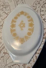 Vintage Pyrex Replacement Lid Only For 945C gold butterfly Oval Casserole Dish