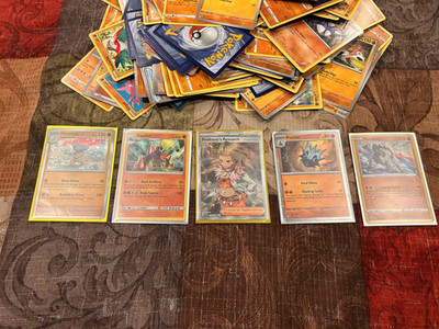 Pokemon TCG - Rock type card lot - Bulk , mixed, some rare.