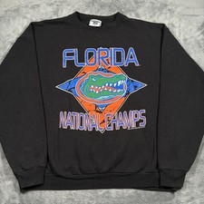 Vintage Florida Gators Football National Champs Lee Sweatshirt Mens XL Cotton