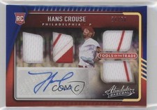 2022 Panini Absolute Spectrum Blue 21/50 Hans Crouse #TT4S-HC Auto 0t6p