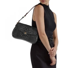 BRAHMIN Nerida Shoulder Bag Black Melbourne Leather, NWT