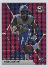 2021 Panini Mosaic Draft Picks Mosaic Purple 2/49 Deon Jackson #18 3hd