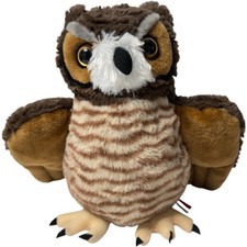 Cuddlekins Great Horned Owl Plush Soft Toy 12" Stuffed Animal by Wild Republic