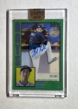 2019 Topps Clearly Authentic Blake Snell #TBA-BS 1984 Baseball Auto Green 76/99