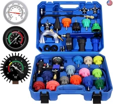 31PCS Coolant Pressure Tester Kit,Radiator Pressure Tester and Vacuum Refill