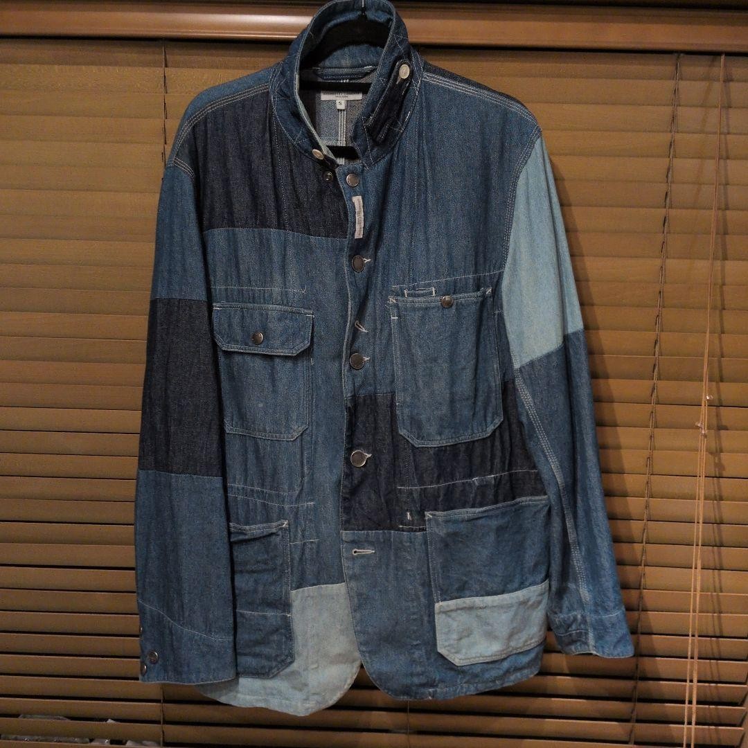 Engineered Garments Denim Patchwork Jacket S Larg… - image 1
