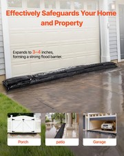 Flood Barrier, 8 Pack, 10 x 0.7 ft Flood Bags Activated by Water, Reusable Water
