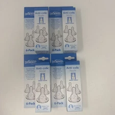 24 pcs. Dr. Brown’s Original Level 2 (3m+) Nipple - 24 Count Anti-colic Baby New