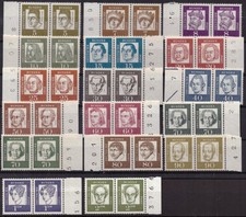 BRD - Bund / Bed. Deutsche alle y Werte als Paar Seitenrand postfrisch ** # 1375