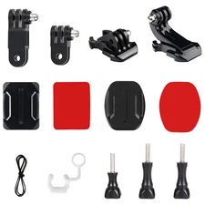 13 in 1 Curved Flat Adhesive Adapter J-Hook Mount Kit for GoPro Insta360 DJI etc