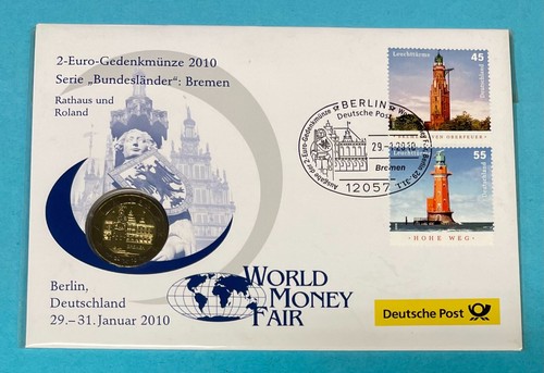 Deutschland 2 Euro Numisbrief World Money Fair Post 2006 - 2023, AUSWAHL (S4-29 - Bild 17 von 44