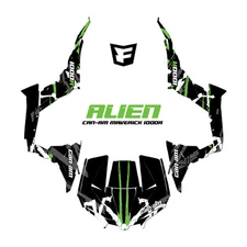 ALIEN Racing Graphics Decal Kit fits 13-16 Can-Am Maverick 1000R XDS Turbo