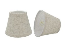 Aspen Creative 2PCS Empire Lamp Shade Beige Clip-On Chandelier 5"x4" Durable