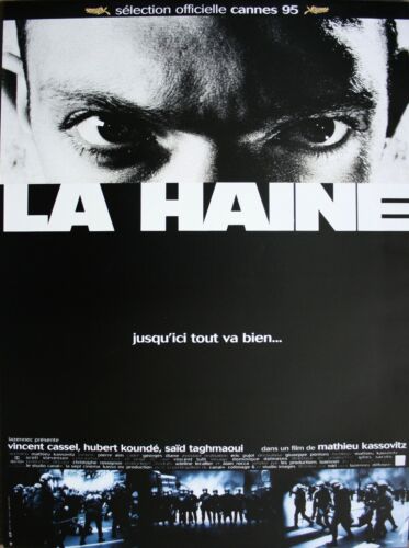 LA HAINE Affiche Cinéma Originale ROULEE 53x40 Movie Poster Mathieu Kassovitz - Zdjęcie 1 z 1